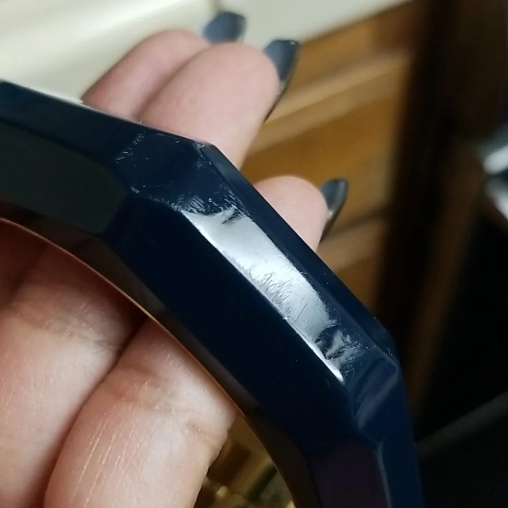 KATE SPADE navy lucite bangle bracelet - Picture 4 of 7